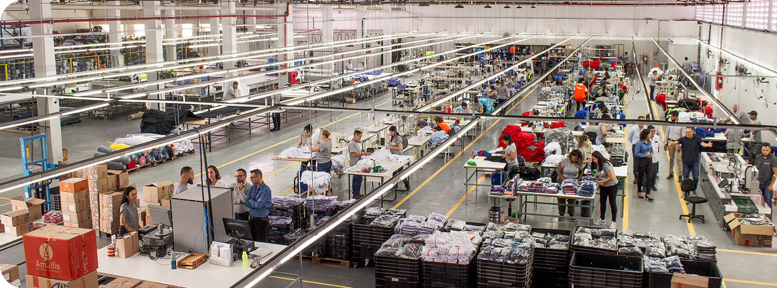 Fábrica Amalfis - linha de produção completa